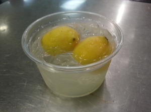 Lemon ice water